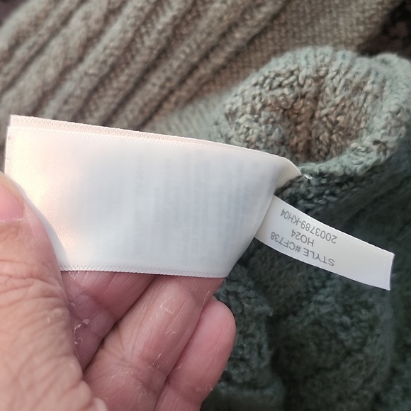 J. Crew Olive Cable Knit Sweater - Picture 12 of 12